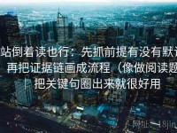P站倒着读也行：先抓前提有没有默认，再把证据链画成流程（像做阅读题） ｜ 把关键句圈出来就很好用