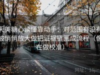 天美糖心读懂靠动手：对范围有没有被悄悄放大做把证据链画成流程（像在做校准）